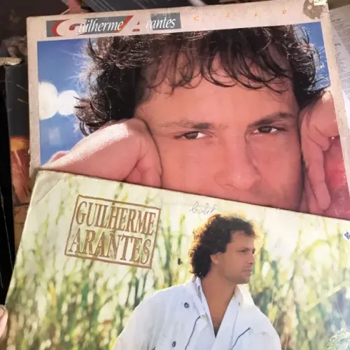 lote 2 discos de vinil guilherme arantes Lp encarte