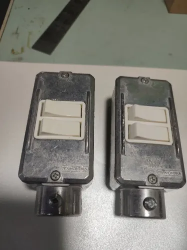 condulete, cx alumínio Tramontina, interruptor duplo paralelo