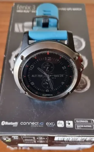 Relógio GPS Garmin Fenix 3 Corrida e Trilha (Ótimo estado, com GPS, usado) 