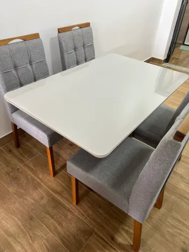 MESA 4 CADEIRAS NOVA 12 x 123,90 cartão