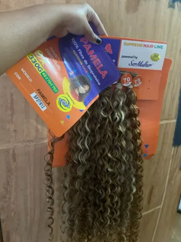 Supreme Hair Line, modelo Pamela, Cor SP27/613, 100% Fibra de bioproteína