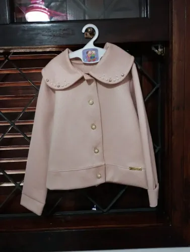 Casaco feminino de inverno infantil