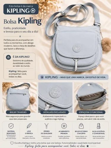 Bolsa Kipling original