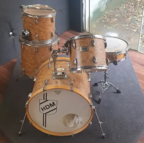 Bateria Pearl Session Series Shell Pack de 1999 com peles Remo PROMOÇÃO