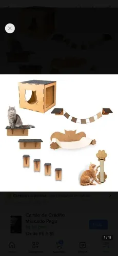Playground para Gatos 10 Peças gatificação 