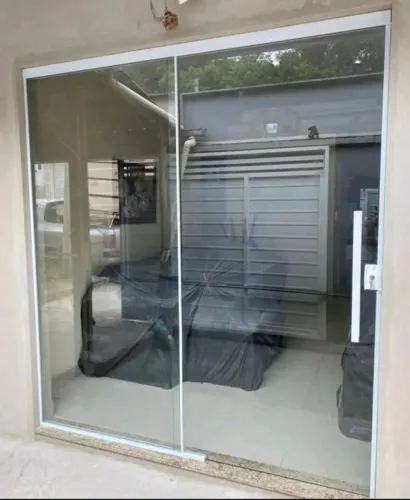 Porta de vidro para loja
