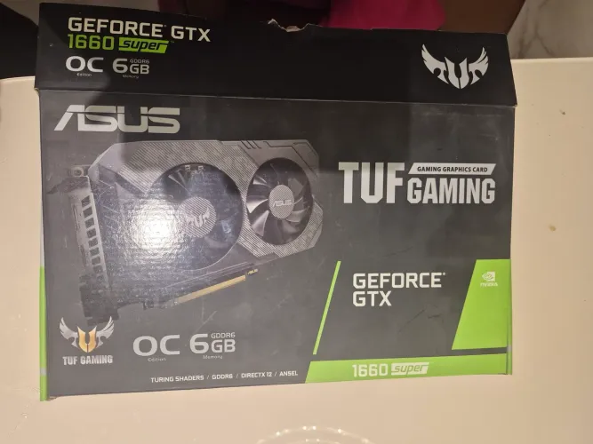 PLACA DE VÍDEO GTX 1660 SUPER ASUS TUF GAMING 6GB GDDR6 - EXCELENTE ESTADO