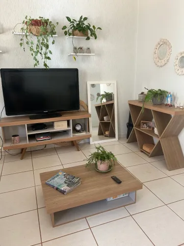 CONJUNTO RACK + MESA CENTRO + APARADOR