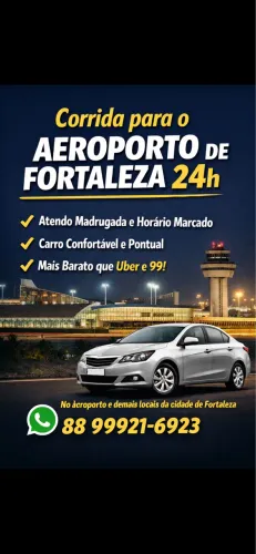 Corrida para Aeroporto 24h - Preço mais barato que app