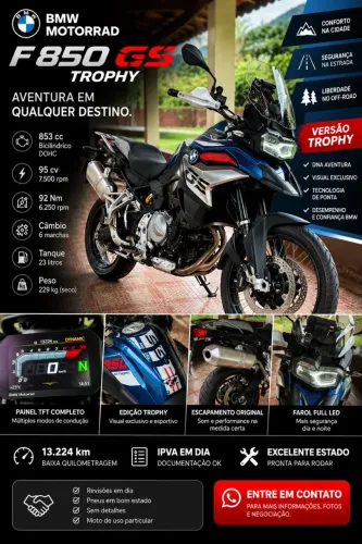 BMW F 850 GS Premium 2024 TROPHY