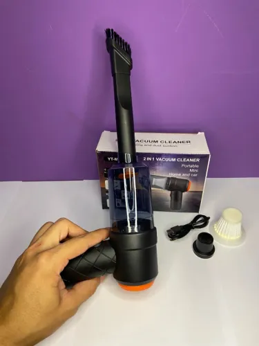 Mini Aspirador de Pó Portátil Recarregável 2 em 1 Vacuum Clener YT-M2037 an2