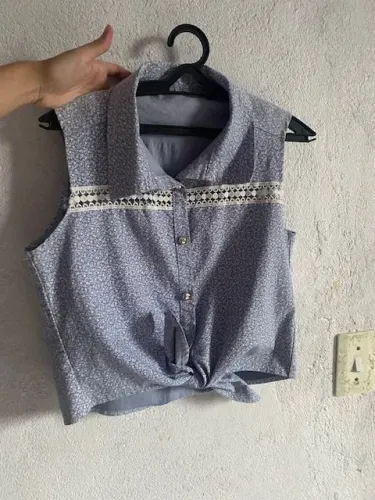 Blusa xadrez com Butão 