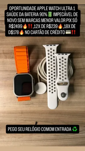 Apple Watch Ultra 1 novo demais bateria 90%
