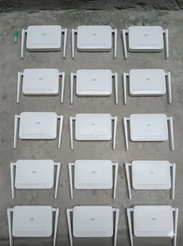 Lote Kit 15 Roteadores ONU ONT ZTE Multi Pro F6201B Wi-Fi 6 GPON Com Fontes 