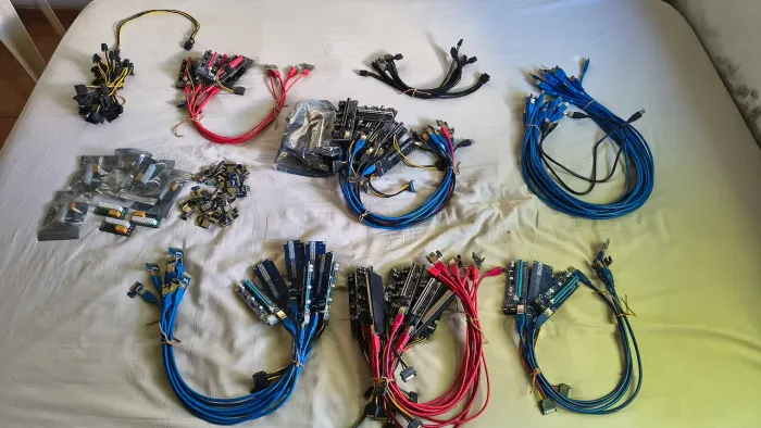 Kit 40 adaptadores risers e acessórios ENVIO OLX