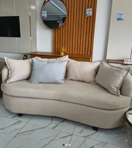 Sofá Fixo Orgânico em Linho 2.0M