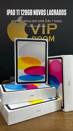 iPad 11 128gb azul/ rosa/ prata novos - em até 24x + taxa!!