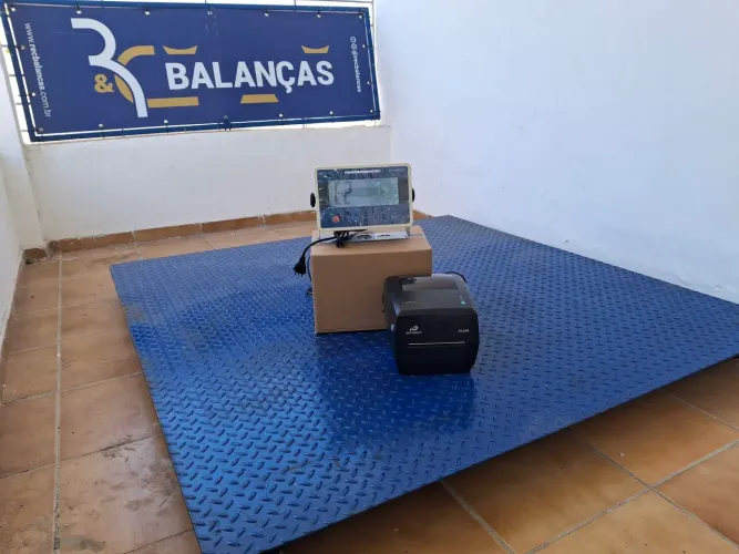 Balança de piso de 1500kg a 6000kg