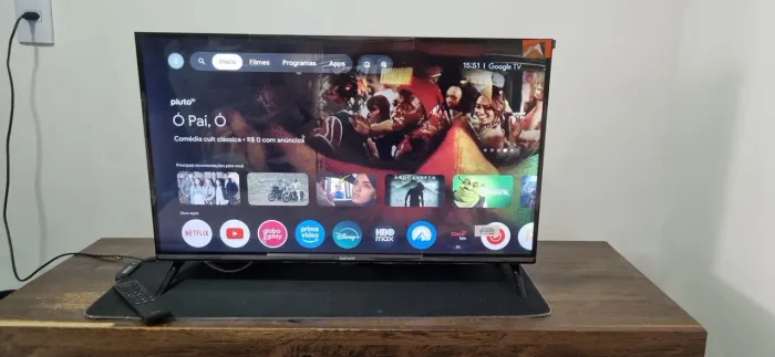 smart tv 32" pol. TCL HD 3 mêses de uso, com nota fiscal e garantia da loja