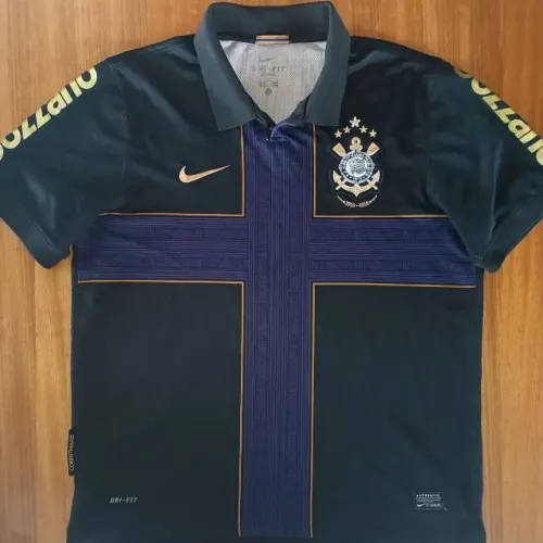 camisa original centenário 2010 corinthians cruz preta roxa nike tamanho m