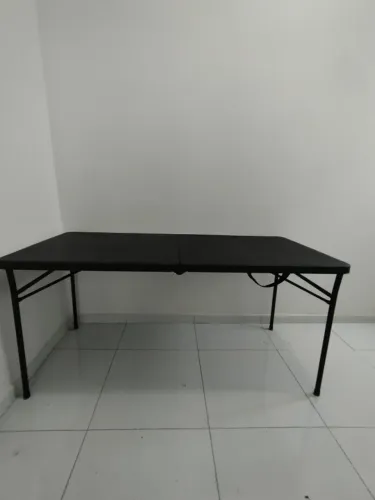 Mesa Maleta Preta Dobrável Usada