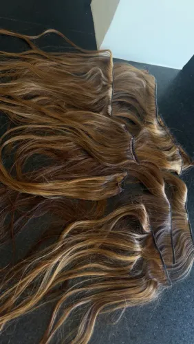 Mega hair na telinha