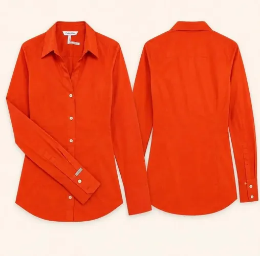 CAMISA ALARANJADA CALVIN KLEIN