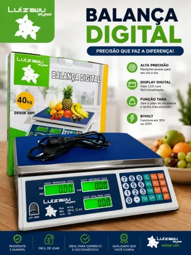 Balança digital 40 kg ( pronta entrega)