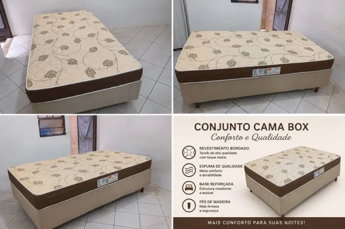 Cama box solteirão