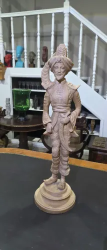 Escultura grande Sultão em pó de Mármore