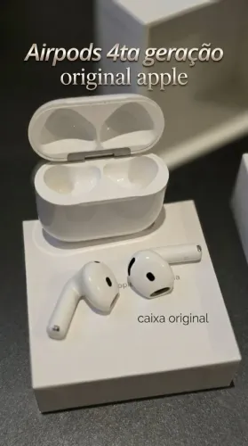 AirPods 4 Apple Original na Caixa - Impecável (S/ Cancelamento de Ruído)