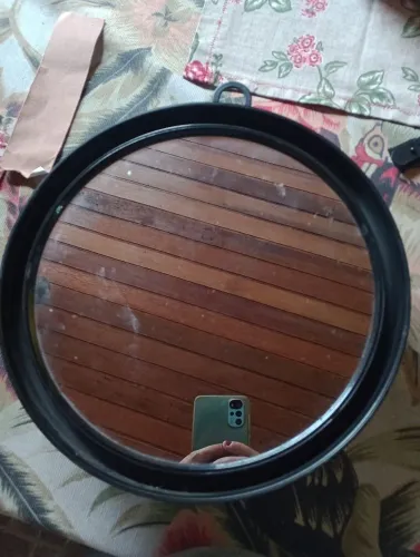 Espelho 35cm e alça para segurar atrás 