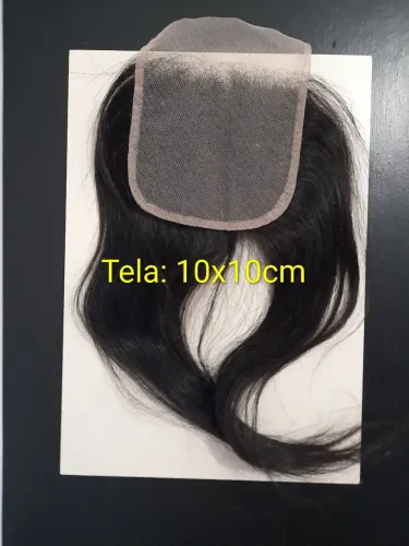 Top Closure Cabelo Humano Nova