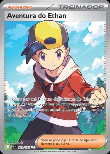 CARTA POKÉMON TCG - AVENTURA DO ETHAN (221/182)