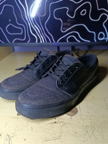 Nike SB Stefan Janoski Original Preto Couro/Camurça Tam 40