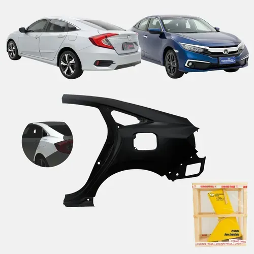 Lateral Traseira Honda Civic G10 2017 2018 2019 2020 2021 Le