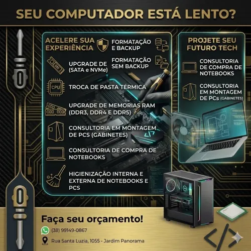 Formatação de Notebook / PC e Upgrades
