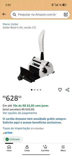 Encadernadora Zutter Bind-It-All Versão 2.0 - Perfeita!