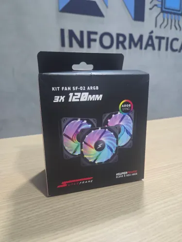 Kit fans rgb + controladora
