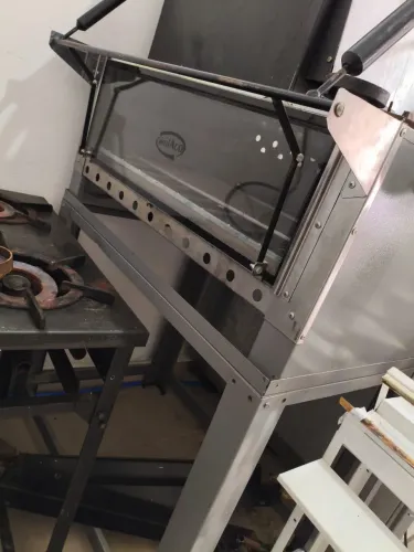 FORNO INDUSTRIAL GUILHOTINA CRISTAL AÇO - A GÁS - COM CAVALETE
