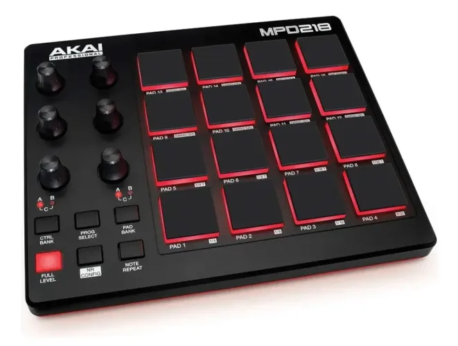 Mpc mpd 218 akai 16 pads sampler controlador usb