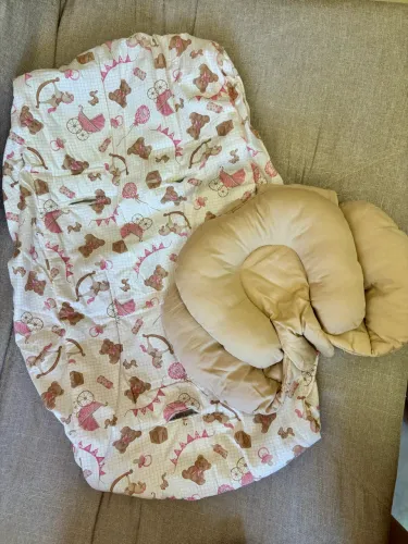 Kit capa e redutor para bebê conforto