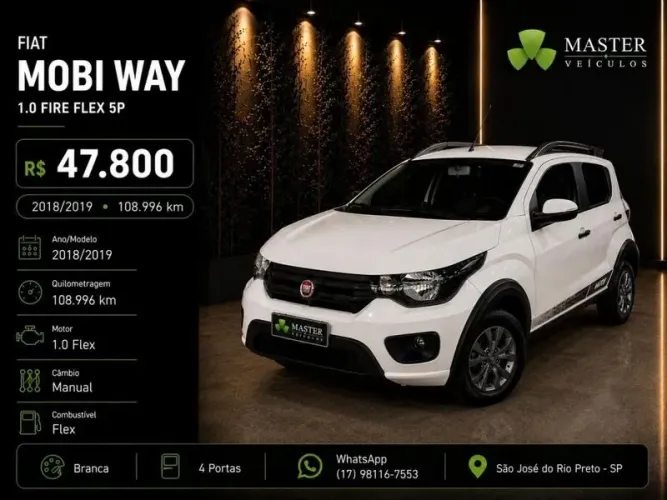 Fiat Mobi WAY 1.0 Fire Flex 5P. 2019