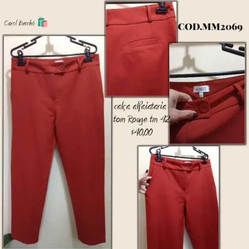 Calça feminina alfaiataria Audrey 