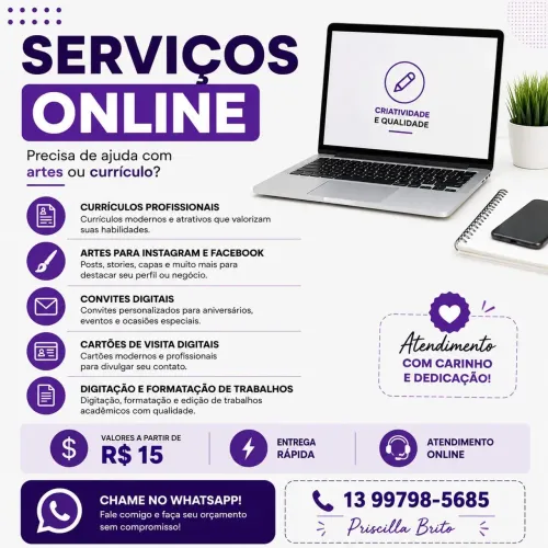 Serviços Online com Entrega Rápida