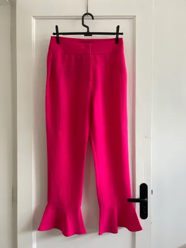 Calça rosa babado - Amaro