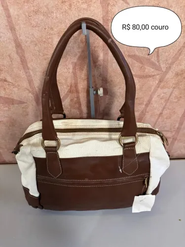 Bolsa de couro legítimo com avaria 