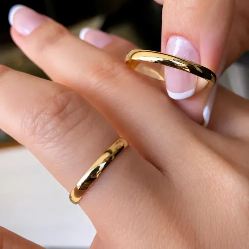 Alianças em ouro 18k com certificado de garantia