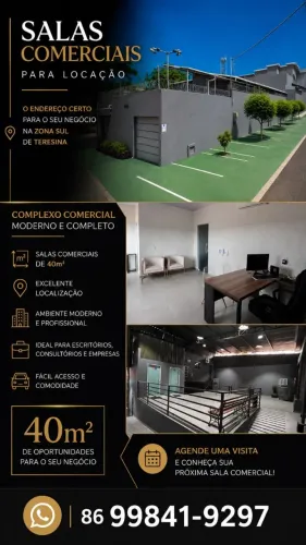 SALAS COMERCIAIS PARA LOCAÇÃO - 40m² - ZONA SUL DE TERESINA
