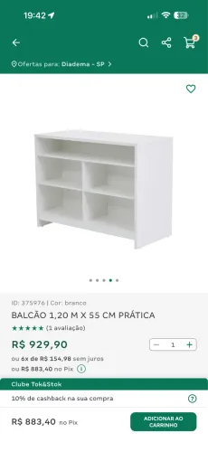 Balcão Tok Stok